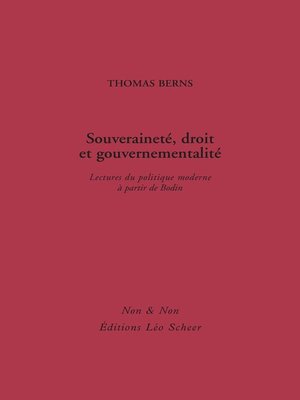 cover image of Souveraineté, Droit, Gouvernementalité